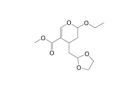 Methyl (2RS,4SR)-4-[(1,3-dioxolan-2-yl)methyl]-2-ethoxy-3,4-dihydro-2H-pyran-5-carboxylate