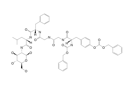 2-[N,O-BIS-[(BENZOYLOXY)-CARBONYL]-L-TRIOSYLGLYCYLGLYCYL-L-PHENYLALANYL-L-LEUCYLAMINO]-2-DEOXY-BETA-D-GLUCOPYRANOSE