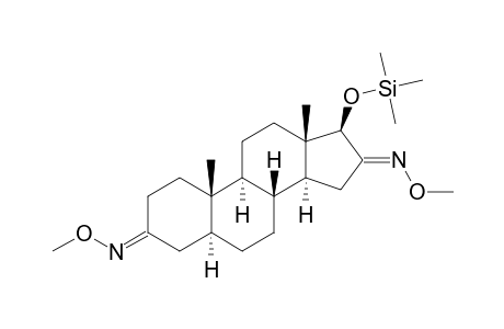 17.BETA.-[(TRIMETHYLSILYL)OXY]-5.ALPHA.-ANDROSTAN-3,16-DIONE(3,16-DI-O-METHYLOXIME)