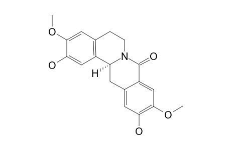 (-)-8-OXO-2,11-DIHYDROXY-3,10-DIMETHOXYBERBERINE