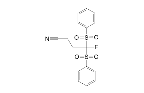 4,4-BIS-(BENZENESULFONYL)-4-FLUORO-BUTYRONITRILE