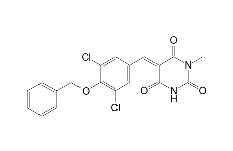 (5E)-5-(4-benzoxy-3,5-dichloro-benzylidene)-1-methyl-barbituric acid