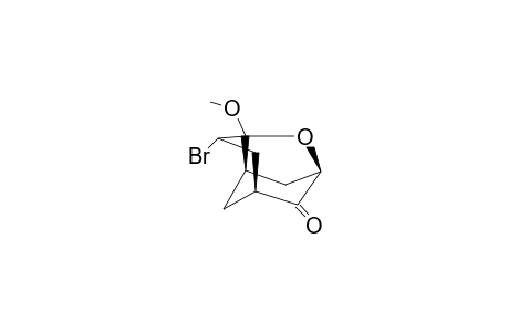 (+/-)-(1R*,3S*,4S*,6R*,8R*)-4-BROMO-3-METHOXY-2-OXATRICYCLO-[4.3.1.0(3,8)]-DECAN-10-ONE