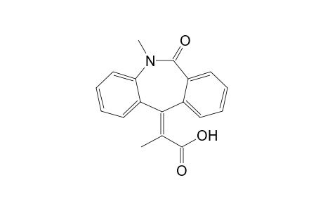 5,6-Dihydro-11H-5-methyl-11-(.alpha.-methyl)-(hydroxycarbonyl)methylene-dibenzo[b,e]azepin-6-one