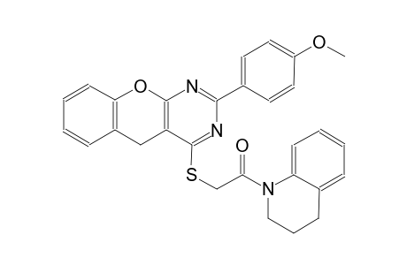 5H-[1]benzopyrano[2,3-d]pyrimidine, 4-[[2-(3,4-dihydro-1(2H)-quinolinyl)-2-oxoethyl]thio]-2-(4-methoxyphenyl)-