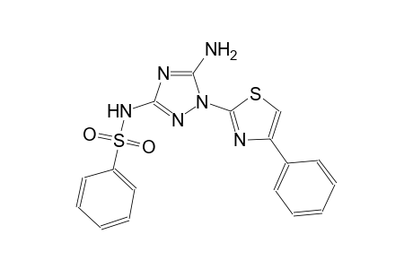 benzenesulfonamide, N-[5-amino-1-(4-phenyl-2-thiazolyl)-1H-1,2,4-triazol-3-yl]-