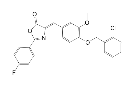 (4Z)-4-{4-[(2-chlorobenzyl)oxy]-3-methoxybenzylidene}-2-(4-fluorophenyl)-1,3-oxazol-5(4H)-one