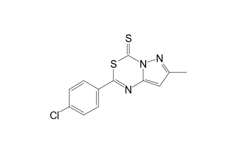 2-(4-CHLOROPHENYL)-7-METHYLPYRAZOLO-[1,5-C]-[1,3,5]-THIADIAZINE-4-THIONE