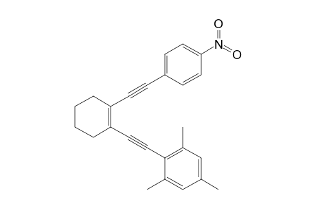 1,3,5-trimethyl-2-[2-[2-[2-(4-nitrophenyl)ethynyl]-1-cyclohexenyl]ethynyl]benzene