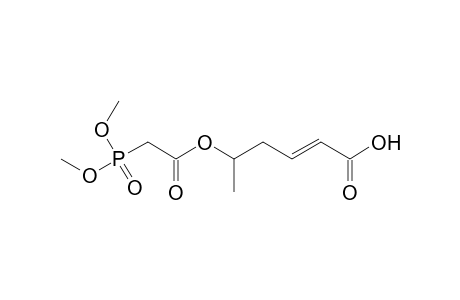 (E)-5-(2-dimethoxyphosphoryl-1-oxoethoxy)-2-hexenoic acid