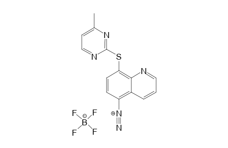 4-METHYL-2-[(5-DIAZONUIMTETRAFLUOROBORO-8-QUINOLYL)-THIO]-PYRIMIDINE