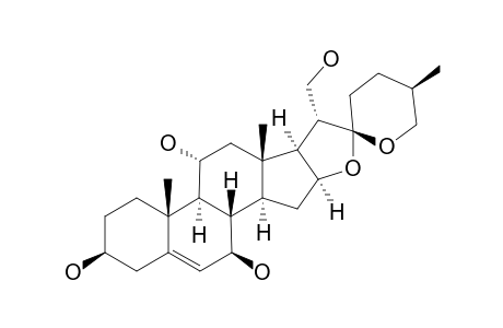 (25-R)-SPIROST-5-EN-3-BETA,7-BETA,11-ALPHA,21-TETRAOL