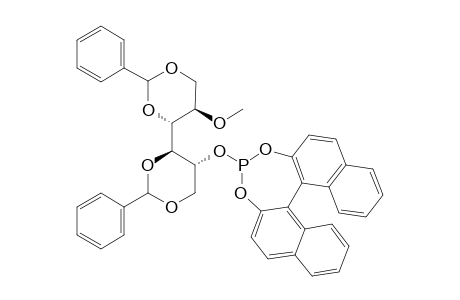 1,3:4,6-DI-O-BENZYLIDENE-2-O-METHYL-3-O-[(R)-2,2'-O,O-(1,1'-BINAPHTHYL)-DIOXOPHOSPHITE]-D-MANNITOL