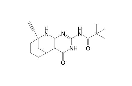 2-Pivaloylamino-9-ethynyl-5,6,7,8,9,10-hexahydro-5,9-methanopyrimido[4,5-b]azocine-4(3H)-one