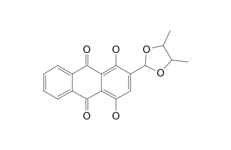 (4'R,5'R)-2-(4',5'-DIMETHYL-1',3'-DIOXOLAN-2'-YL)-1,4-DIHYDROXYANTHRAQUINONE