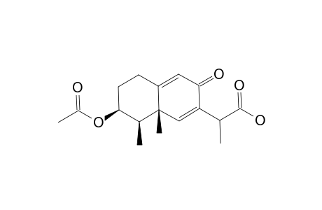 3-BETA-ACETOXY-8-OXO-EREMOPHILA-6,9-DIEN-12-OIC-ACID