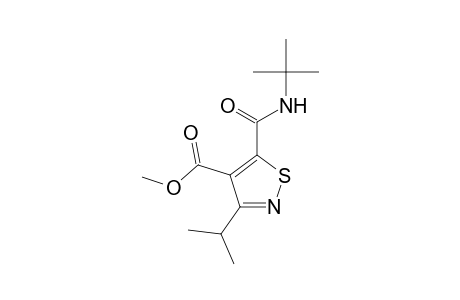 4-Isothiazolecarboxylic acid, 5-[[(1,1-dimethylethyl)amino]carbonyl]-3-(1-methylethyl)-, methyl ester