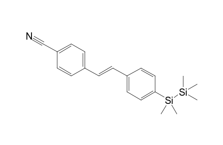 (E)-4-Cyano-4'-(pentamethyldisilanyl)stilbene