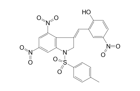 Phenol, 2-[[1,2-dihydro-1-[(4-methylphenyl)sulfonyl]-4,6-dinitro-3H-indol-3-yliden]methyl]-4-nitro-