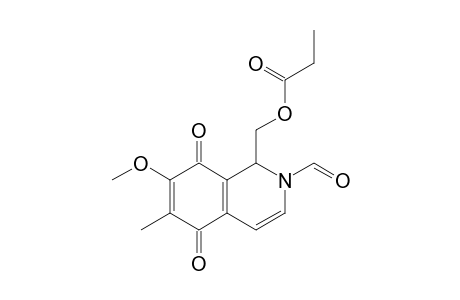 (2-formyl-7-methoxy-6-methyl-5,8-dioxo-1H-isoquinolin-1-yl)methyl propanoate