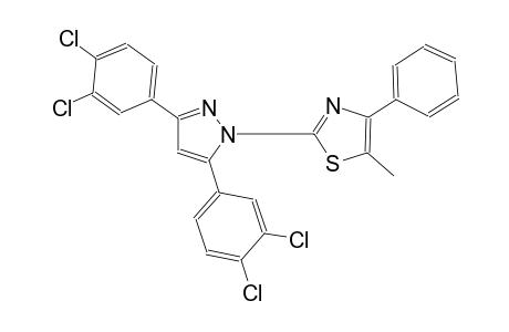 2-[3,5-bis(3,4-dichlorophenyl)-1H-pyrazol-1-yl]-5-methyl-4-phenyl-1,3-thiazole