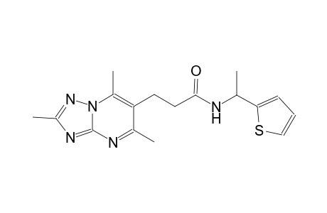 [1,2,4]triazolo[1,5-a]pyrimidine-6-propanamide, 2,5,7-trimethyl-N-[1-(2-thienyl)ethyl]-