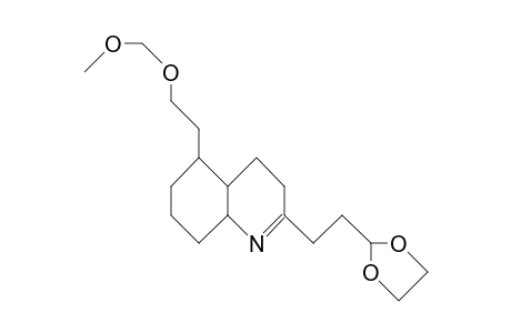 3,4,4Ab, 5a,6,7,8,8ab-octahydro-5-(2-methoxymethoxy-ethyl)-2-(3-diethylenedioxy-propyl)-quinoline