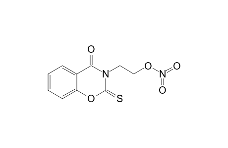 nitric acid 2-(4-keto-2-thioxo-1,3-benzoxazin-3-yl)ethyl ester