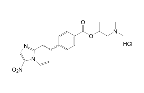 p-[2-(5-nitro-1-vinylimidazol-2-yl)vinyl]benzoic acid, 2-(dimethylamino)-1-methylethyl ester, monohydrochloride