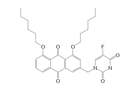 1-[[4,5-BIS-(HEXYLOXY)-9,10-DIOXO-9,10-DIHYDRO-ANTHRACEN-2-YL]-METHYL]-5-FLUORO-PYRIMIDINE-2,4(1H,3H)-DIONE