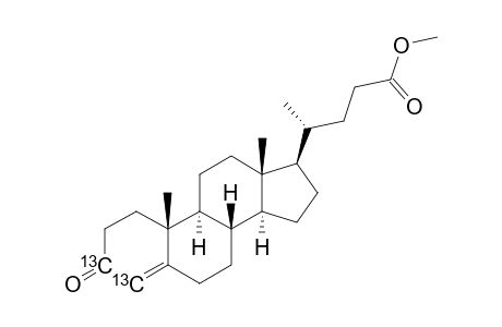 [3,4-(13)C(2)]-3-OXO-CHOL-4-EN-24-OIC-ACID-METHYLESTER