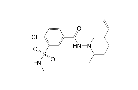 2-Chloro-5-[N'-methyl-N'-(1"-methyl-hex-5"-enyl)-hydrazinocarbonyl]-N,N-dimethyl-benzenesulfonamide