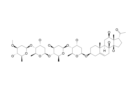 LINEOLON-3-O-BETA-OLEANDROPYRANOSYL-(1->4)-BETA-DIGITOXOPYRANOSYL-(1->4)-BETA-OLIVOPYRANOSYL-(1->4)-BETA-DIGITOXOPYRANOSIDE