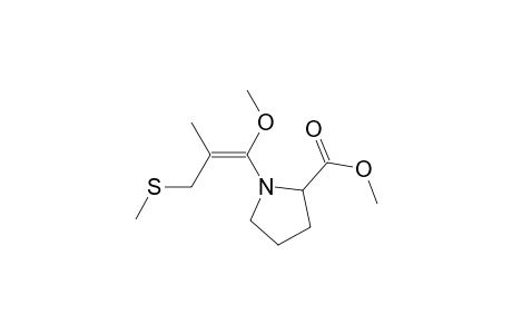 1-(1-Methoxy-2-methyl-3-methylthio-1-propenyl)-pyrrolidine-2-carboxylic acid methyl ester