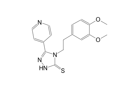 4-[2-(3,4-dimethoxyphenyl)ethyl]-5-(4-pyridinyl)-2,4-dihydro-3H-1,2,4-triazole-3-thione