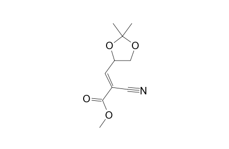 METHYL-ALPHA-CYANO-BETA-[2',2'-DIMETHYL-1',3'-DIOXOLAN-4'(S)-YL]-ACRYLATE