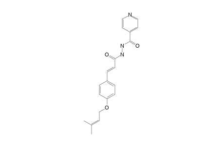 (E)-N'-{3-[4-(3-METHYLBUT-3-ENYLOXY)-PHENYL]-PROPENOYL]-ISONICOTINOHYDRAZIDE