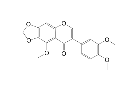 5,3',4'-TRIMETHOXY-6,7-METHYLENEDIOXYISOFLAVONE;IRISKUMONIN-METHYLETHER