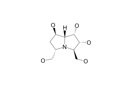 HYACINTHACINE_C_3;(1-S*,2-R*,3-R*,5-S*,7-R*,7A-R*)-3,5-DIHYDROXYMETHYL-1,2,7-TRIHYDROXYPYRROLIZIDINE