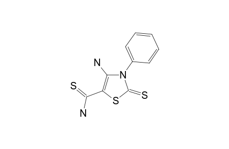 4-AMINO-3-PHENYL-2-THIAOXO-THIAZOLIN-5-THIOCARBOXAMIDE