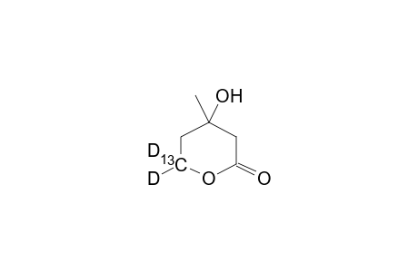 2H-Pyran-2-one-6,6-D2, tetrahydro-6-[13C]-4-hydroxy-4-methyl-