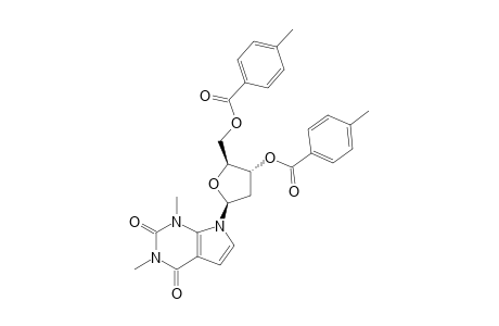 7-[2'-DEOXY-3',5'-DI-O-(PARA-TOLUOYL)-BETA-D-ERYTHROPENTOFURANOSYL]-1,3-DIMETHYLPYRROLO-[2,3-D]-PYRIMIDINE-2,4-DIONE