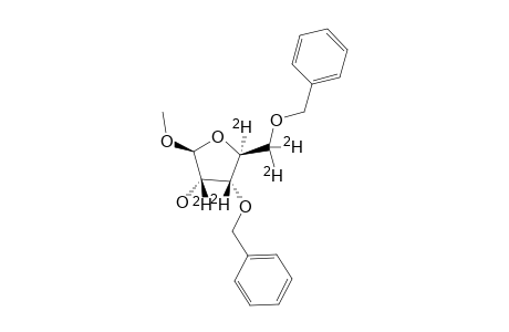 1-O-METHYL-3,5-DI-O-BENZYL-BETA-D-ARABINOFURANOSE-2,3,4,5,5'-[(2)-H-(5)]