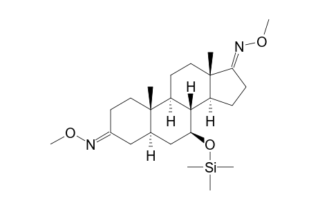 7.BETA.-[(TRIMETHYLSILYL)OXY]-5.ALPHA.-ANDROSTAN-3,17-DIONE(3,17-DI-O-METHYLOXIME)