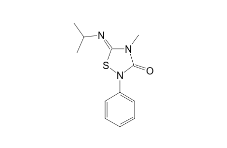 5-ISOPROPYLIMINO-4-METHYL-2-PHENYL-1,2,4-THIADIAZOLIDINE-3-ONE