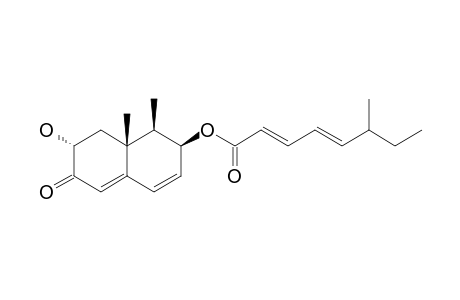 DENDRYPHIELLIN-C;(+)-(1R*,2S*,7R*,8AS*)-1,2,6,7,8,8A-HEXAHYDRO-7-HYDROXY-1,8A-DIMETHYL-6-OXONAPHTHALEN-2-YL-(6S,2E,4E)-6-METHYL-OCTA-2,4-DIENOATE