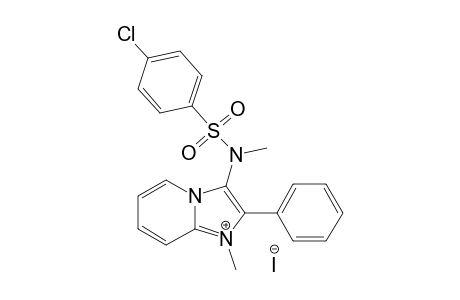 3-[[(4-CHLOROPHENYL)-SULFONYL]-METHYLAMINO]-1-METHYL-2-PHENYLIMIDAZO-[1,2-A]-PYRIDIN-1-IUM-IODIDE