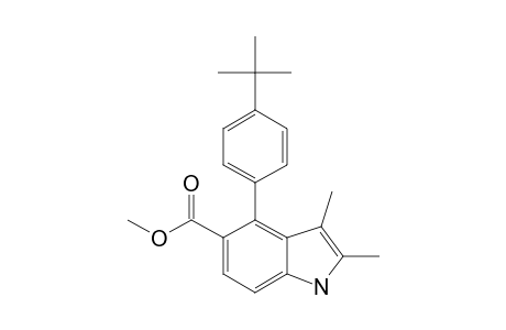 4-(4-TERT.-BUTYL-PHENYL)-2,3-DIMETHYL-1H-INDOLE-5-CARBOXYLIC-ACID-METHYLESTER