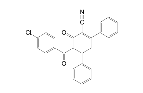 5-(p-chlorobenzoyl)-2,4-diphenyl-6-oxo-1-cyclohexene-1-carbonitrile