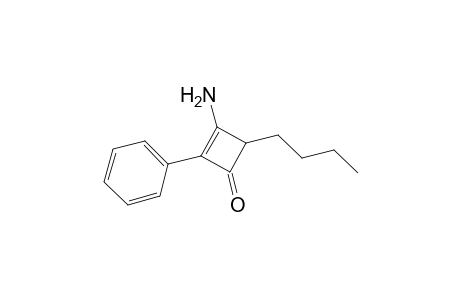 3-Amino-4-butyl-2-phenyl-1-cyclobut-2-enone